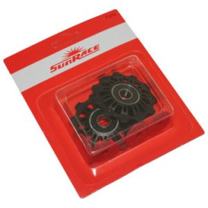 Galet Derailleur Sunrace 11 Dents Base pour Derailleur 9/8/7v. M97/m91/m57/m41 (Blister de 2) - Compatible Shimano 9/10/11v.