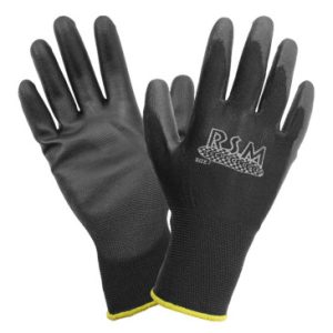 Gants Atelier Polyurethane Noir Homologue Ce - Taille 7 (Paire)