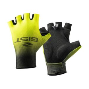 Gants Velo Court Gist Diamond Noir/jaune Fluo L (Paire Sur Carte) Sans Velcro -5525