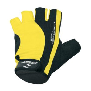 Gants Velo Court Gist Pro Jaune Fluo L (Paire Sur Carte) avec Velcro -5515