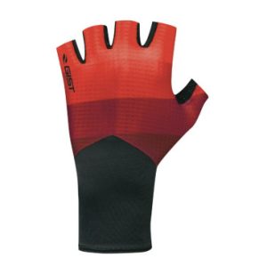 Gants Velo Court Gist Speed Noir/rouge L (Paire Sur Carte) Sans Velcro -5528