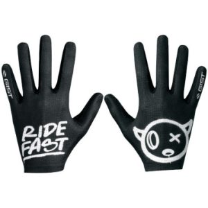 Gants Velo VTT Long Gist Faster Ride Fast Noir L (Paire Sur Carte) Sans Velcro Compatible Ecran Tactile -5551