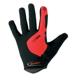 Gants Velo VTT Long Gist Hero Gel Rouge L (Paire Sur Carte) Compatible Ecran Tactile -5532