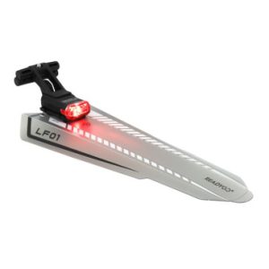 Garde Boue Route / VTT Readygo Arriere Noir avec Eclairage USB 30 Lumens Fixation Sur Chariot de Selle (Vendu Sur Carte)