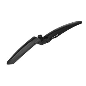 Garde Boue VTT Av 26''/27.5"/29" Polisport Cross Mud-pro Noir Double Finition Mat/brillant Reglable pour Fourche Telescopique Fixation Magnetique (Vendu à l'unité)