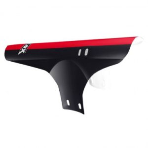 Garde Boue VTT Av Velox Colori Noir/rouge Fixation Fourche Rilsan