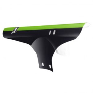 Garde Boue VTT Av Velox Colori Noir/vert Fixation Fourche Rilsan