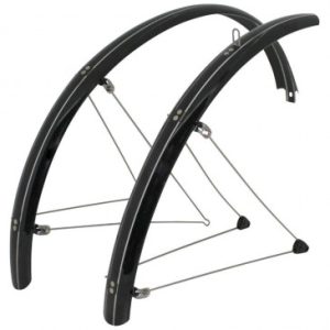 Garde Boue VTT Tringles 26'' Stronglight Country 54mm Noir (Paire) avec Fixation Classic Tringles Inox