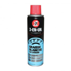 Graisse 3-en-un Blanche Au Lithium (Aerosol 250 Ml)