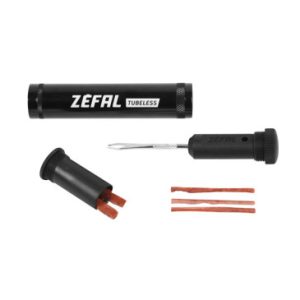 Kit Reparation Zefal Z Bar Tubeless Fixation Porte Bidon (Avec Meche et Outil Aiguille + Couteau)