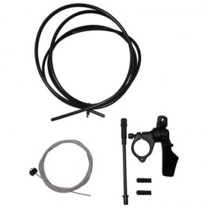 Levier pour Tige de Selle Telescopique Satori Alu Noir Fixation Cintre VTT (Livre avec Cable)