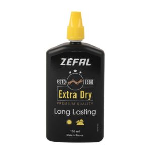 Lubrifiant Velo Chaine et Derailleur Zefal Dry Wax pour Condition Seche Ou Poussiereuse (Burette 120ml)