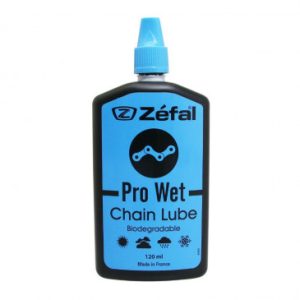 Lubrifiant Velo Chaine et Derailleur Zefal Wet Bio Lube pour Condition Humide Ou Boueuse (Burette 120ml)