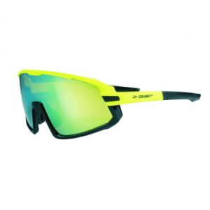 Lunettes Velo Adulte Gist Next Monture Jaune Fluo (3 Verres Interchangeables - Protection 100% Uv - Uva - Uvb) Vision Optimale