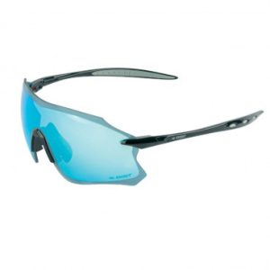 Lunettes Velo Adulte Gist Pack Monture Noir Verres Solaires Miroir Bleu - Protection 100% Uv - Uva - Uvb) Ultra Legere (Verre Cat 3)