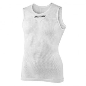 Maillot de Corps Ete Sans Manche Biotonik Blanc Maille Aere Taille Unique - Absorbe La Transpiration