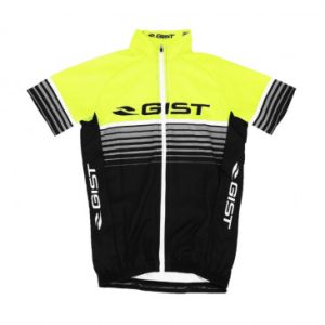 Maillot Gist Enfant Manches Courtes Zip Total Jaune Degrade 8/10 Ans - 8105