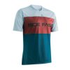 Maillot Gist VTT Homme Hills Manches Courte Bleu/rouge/blanc L -5365