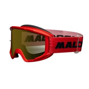 Masque/lunettes Cross Malossi Ecran Miroir Rouge Anti-buee (Homologue Ce)