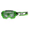 Masque/lunettes Cross Progrip 3200 Ls Venom Vert Ecran Transparent Light Sensitive Anti-rayures/anti U.v./anti-buee (Homologue Ce-en-n° Ac-96025 Rev.2)