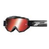 Masque/lunettes Cross Progrip 3204 Fl Multilayered Noir Mat Ecran Miroir Rouge Anti-rayures/anti U.v./anti-buee (Homologue Ce-en-n° Ac-14063 Rev.1)