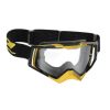 Masque/lunettes Cross Progrip 3309 Tringle Rigide Rapid Gris/or/noir Ecran Transparent Anti-rayures/anti U.v./anti-buee (Homologue Ce-en-n° Ac-96025 Rev.2)