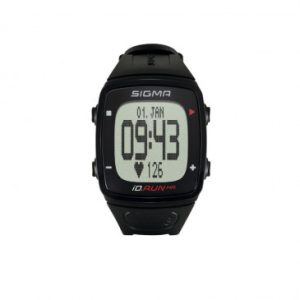 Montre Gps Cardio Sigma Id.run Hr Noir 10 Fonctions Dont Distance et Vitesse Gps Prise de La Frequence Cardiaque Au Poignet