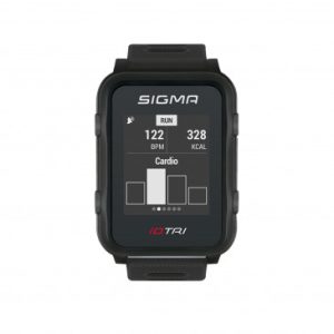 Montre Gps Cardio Sigma Id.tri Noir Frequence Cardiaque Au Poignet - Mode Competition et Entrainement