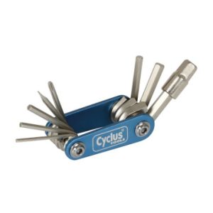 Outil Multifonction Cyclus 9 Fonctions Cle Allen 2/2.5/3/4/5/6/8 + Tournevis Plat et Cruciforme + Torx T25 (5