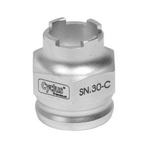 Outil Pro Demonte Roue Libre Cyclus pour Suntour 4 Crans Diam 16mm Compatible avec L'outil Snap.in 179967 Ou Cle 32mm