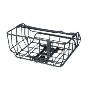 Panier Arriere Alu Basil Portland Noir Compatible Systeme Mik - (Commander 157030 Si Pas Fourni Sur Le Velo