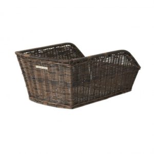 Panier Arriere Basil Cento Rattan Osier Synthetique Noir (43x32x25cm) (Avec Fixation)