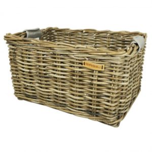 Panier Avant/arriere Basil Dorset L Osier Grey (52x36x26cm) (Sans Fixation)