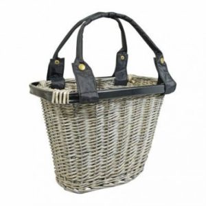 Panier Avant Gravity Quick Osier Blanc Vieilli (37x25x28cm) avec Fixation Automatique