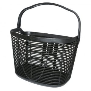 Panier Avant Plastique Klickfix Lamello 18l Noir (39x28x28cm) - Vendu Sans Fixation