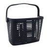 Panier Avant Plastique Noir avec Anse Fixation 60mm Systeme Clips (Avecadaptateur 22/26/32) - Poids Max 5 Kgs