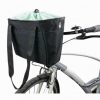 Panier Avant Toile Hapo.g Noir Fixation Sur Cintre Livre avec Fixation Cintre Dmts (Largeur Interieure Fixation pour VAE Vélo Electrique / 8cm)