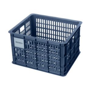 Panier / Caisse Plastique Recycle Basil Bleu 29l Avant/arriere