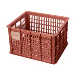 Panier / Caisse Plastique Recycle Basil Rouge Terre 29l Avant/arriere