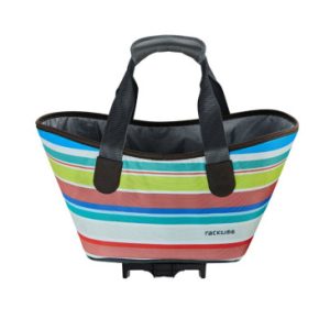 Panier/sac à Main Velo Racktime Agnetha 2.0 Multicolor Fixation Porte Bagage (L 34cm X L 26cm X H 37cm) - Compatible Systeme Racktime Snapit