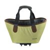 Panier/sac à Main Velo Racktime Agnetha Vert Fixation Porte Bagage (L 34cm X L 26cm X H 37cm) - Compatible Systeme Racktime Snapit