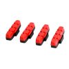 Patin de Frein VTT pour Magura Hydraulique Rouge (2 Paires)