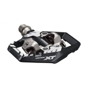 Pedale VTT Automatique Shimano Xt M8120 Spd Grise avec Cales (Paire) - Surface Plus Large