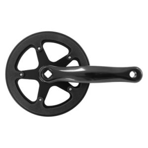 Pedalier City/vtt Gravity Manivelles Alu Noir 170mm Plateau 42d. Double Flasque Chaine 2.38 (3/32") (Boitier 117mm)