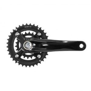 Pedalier VTT Atc 11/10/9v. Noir 175mm 36-22 Integre Axe 24/22mm (Avec Cuvettes Integre Filetage Anglais / Bsc / 1