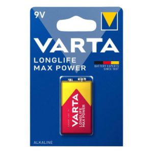 Pile 6lr61 9v Varta Alcaline Longlife Max Power (Vendu à L'unite)