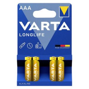 Pile Lr03 1.5v Varta Alcaline Longlife Lr03 - Aaa (Vendu Par 4)