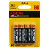 Pile Lr06 1.5v Kodak Alcaline Xtralife Aa (Vendu Par 4)