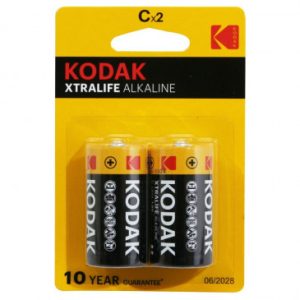 Pile Lr14 1.5v Kodak Alcaline Xtralife (Vendu Par 2)