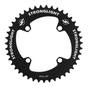 Plateau / Couronne Bmx 4bra D.104 Stronglight 43dts Mono Noir (Pour Chaine 1/2 X 3/32)